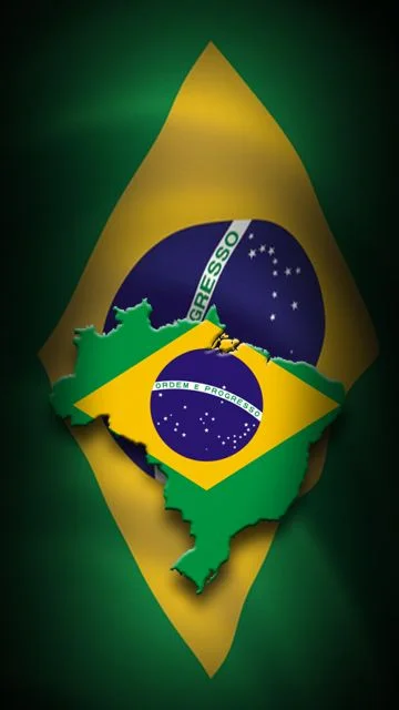 Papel de Parede para Celular - Gif Animado Bandeira do Brasil 480x320